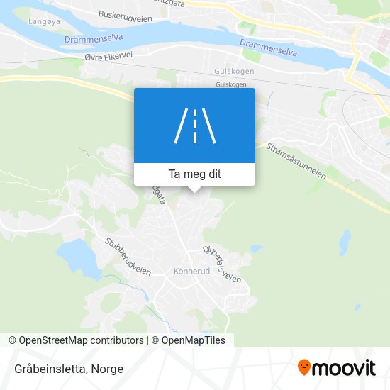 Gråbeinsletta kart