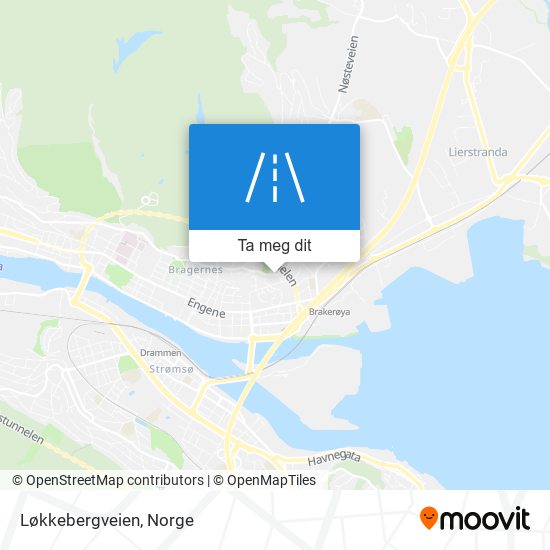 Løkkebergveien kart