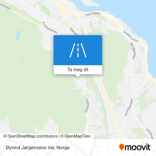 Øyvind Jørgensens Vei kart
