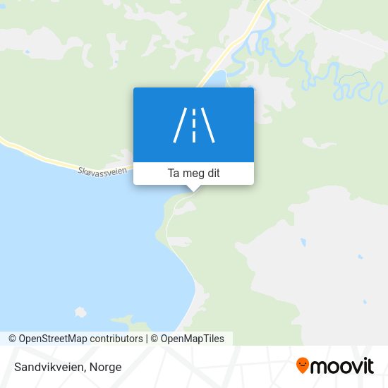 Sandvikveien kart