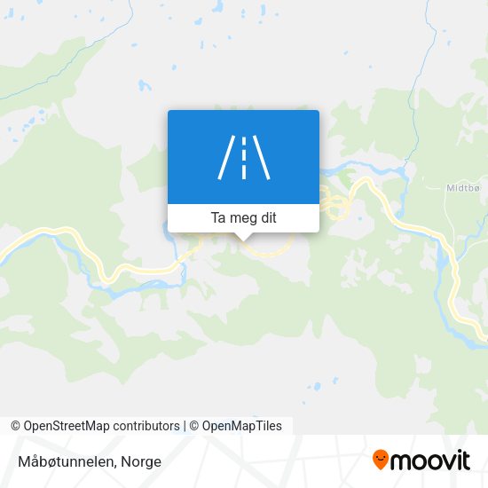 Måbøtunnelen kart