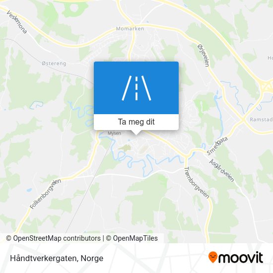 Håndtverkergaten kart