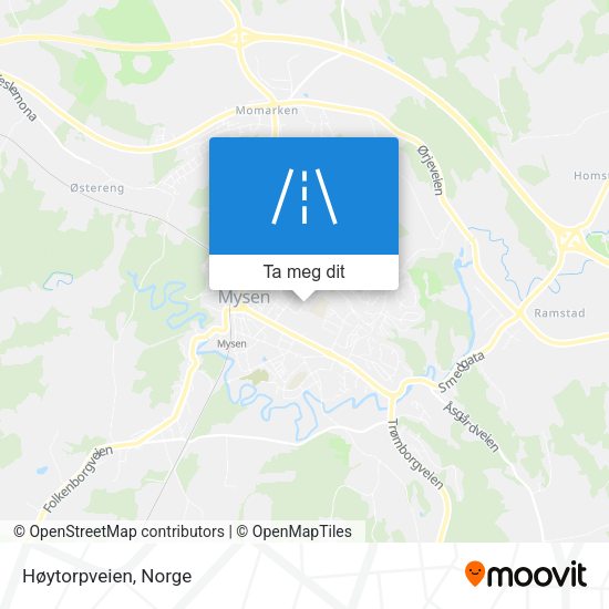 Høytorpveien kart