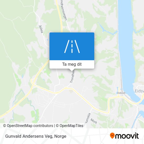 Gunvald Andersens Veg kart