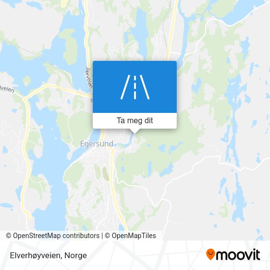 Elverhøyveien kart