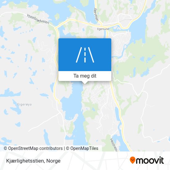 Kjærlighetsstien kart