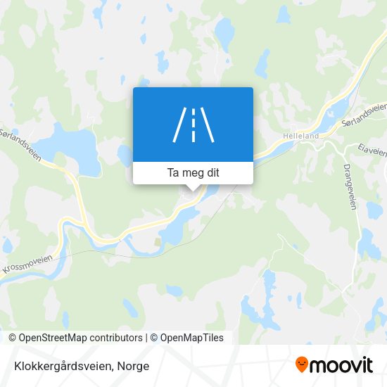 Klokkergårdsveien kart