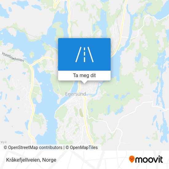 Kråkefjellveien kart