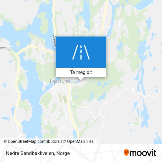 Nedre Sandbakkveien kart