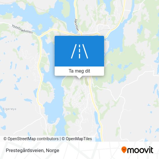 Prestegårdsveien kart