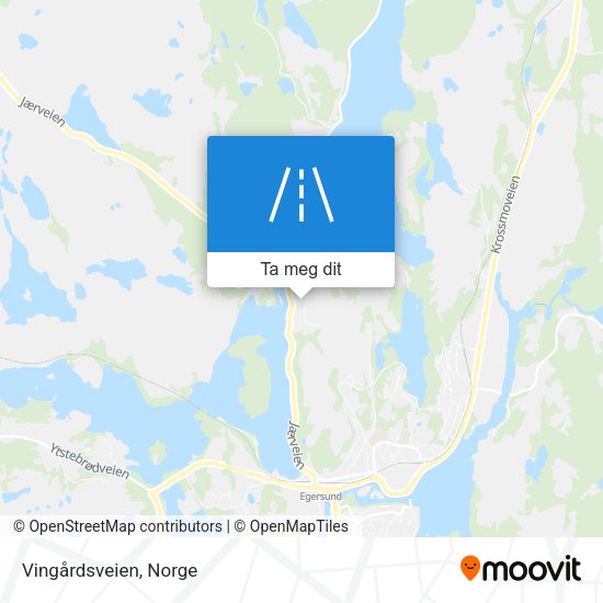 Vingårdsveien kart
