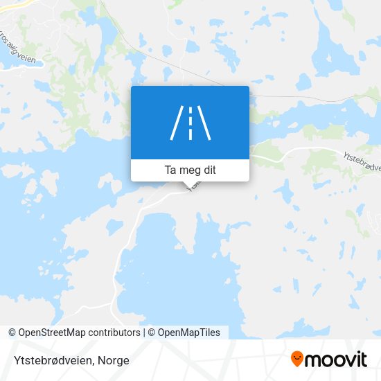 Ytstebrødveien kart