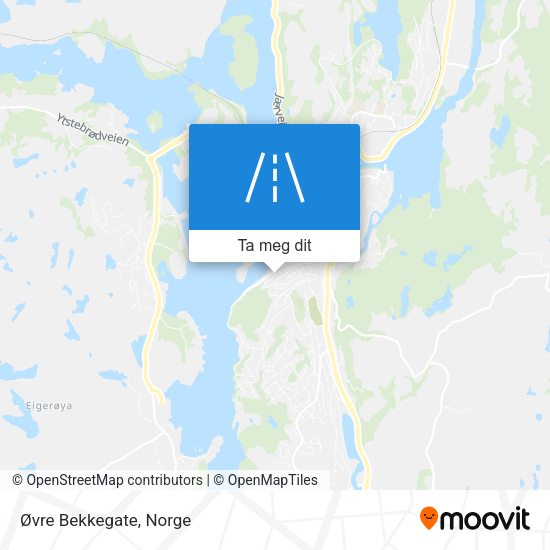 Øvre Bekkegate kart