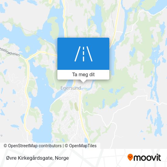 Øvre Kirkegårdsgate kart