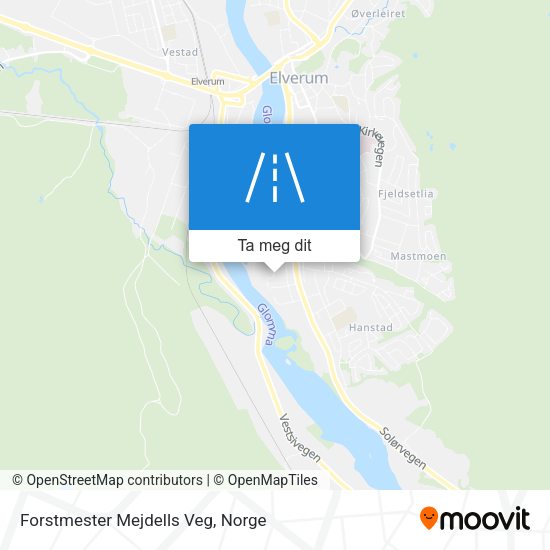 Forstmester Mejdells Veg kart