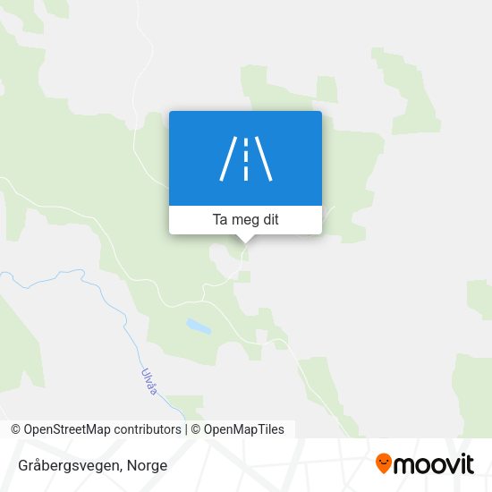 Gråbergsvegen kart