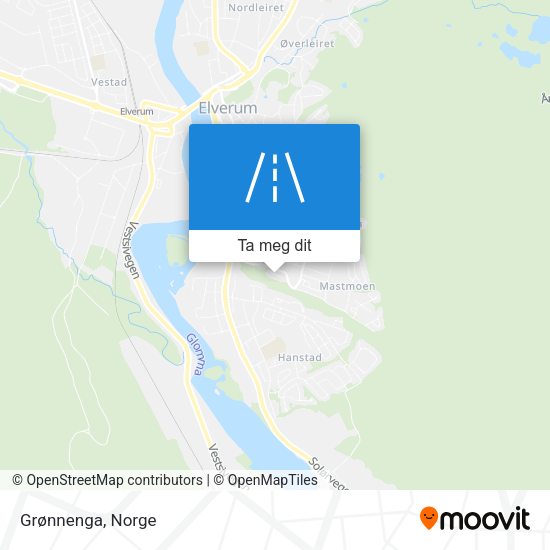 Grønnenga kart