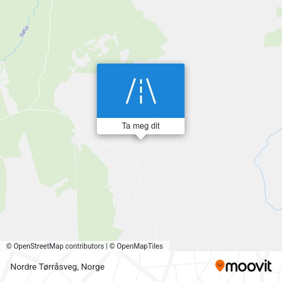 Nordre Tørråsveg kart