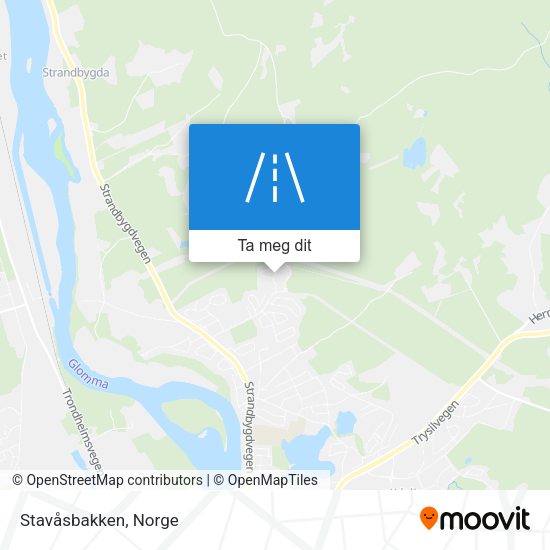 Stavåsbakken kart