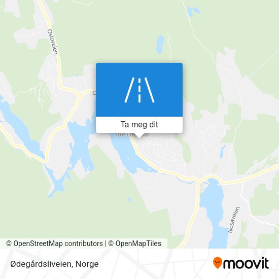 Ødegårdsliveien kart