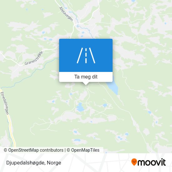 Djupedalshøgde kart
