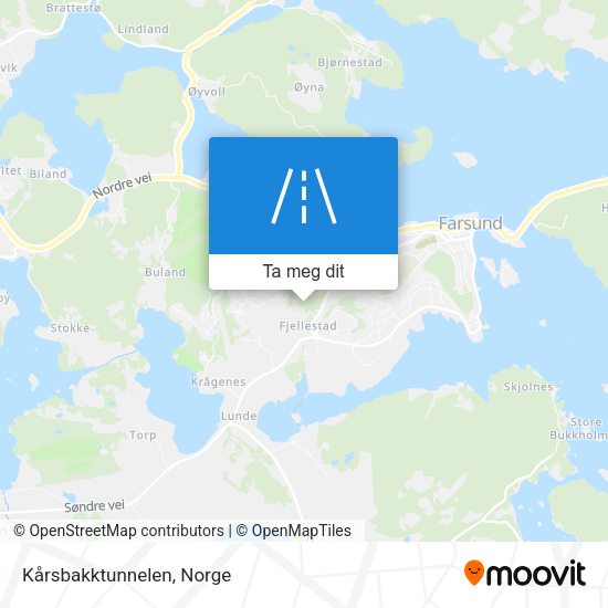 Kårsbakktunnelen kart