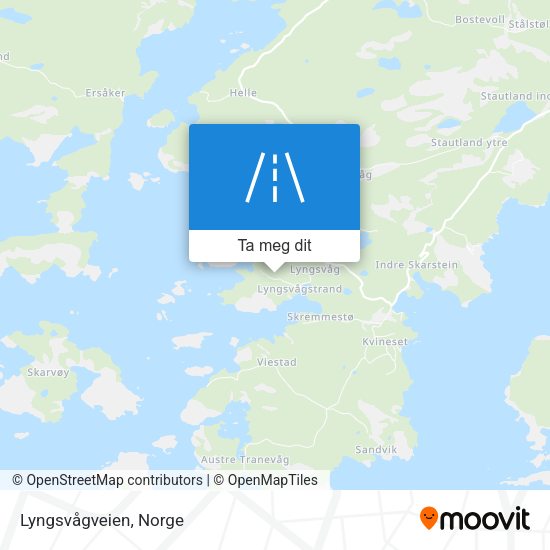 Lyngsvågveien kart