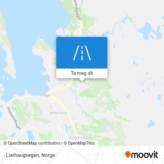 Liarhaugvegen kart