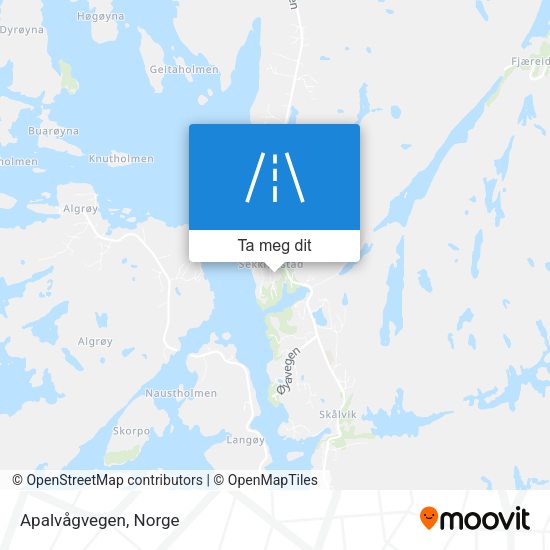 Apalvågvegen kart