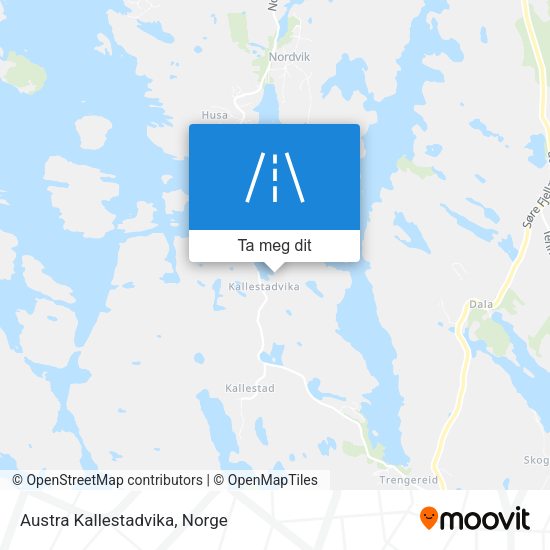 Austra Kallestadvika kart