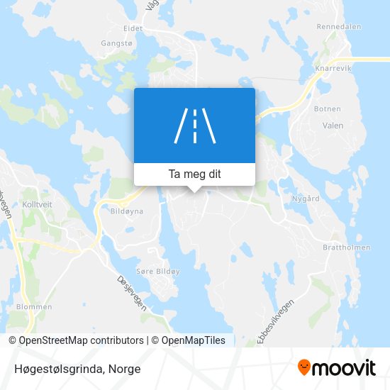 Høgestølsgrinda kart