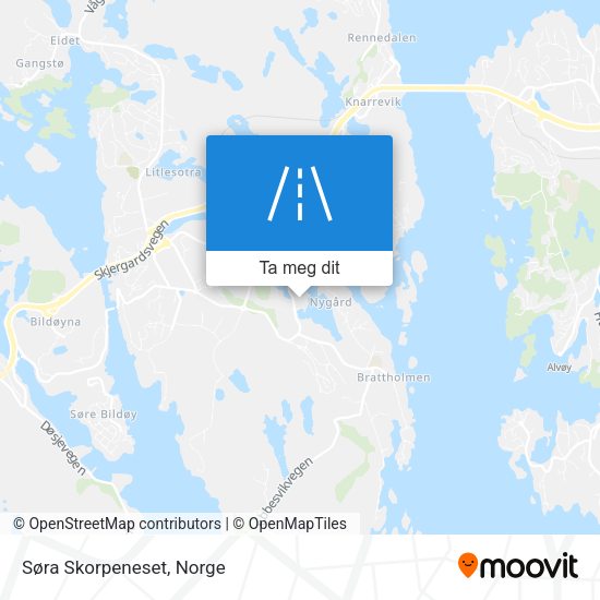 Søra Skorpeneset kart