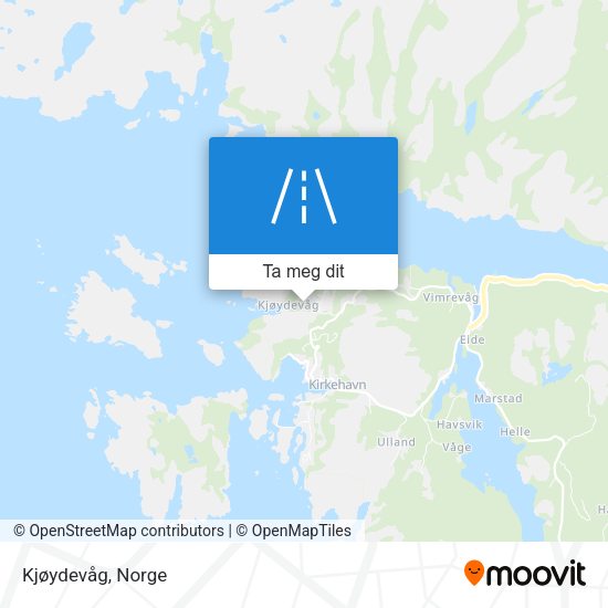 Kjøydevåg kart