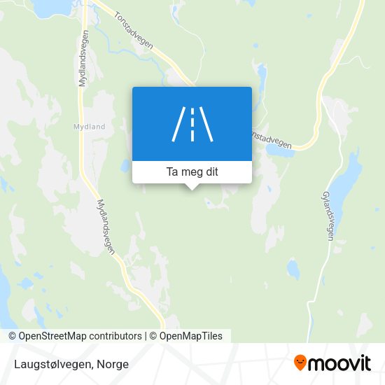 Laugstølvegen kart