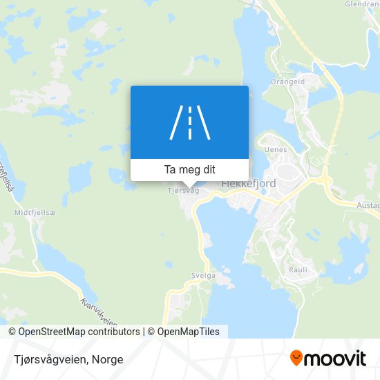 Tjørsvågveien kart