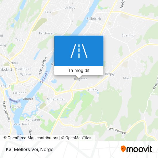 Kai Møllers Vei kart