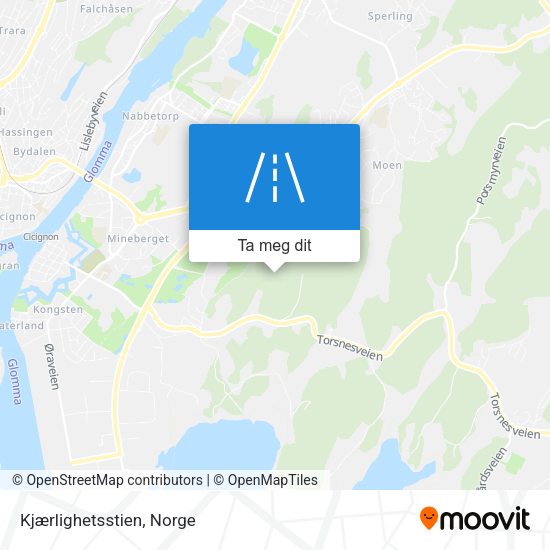 Kjærlighetsstien kart