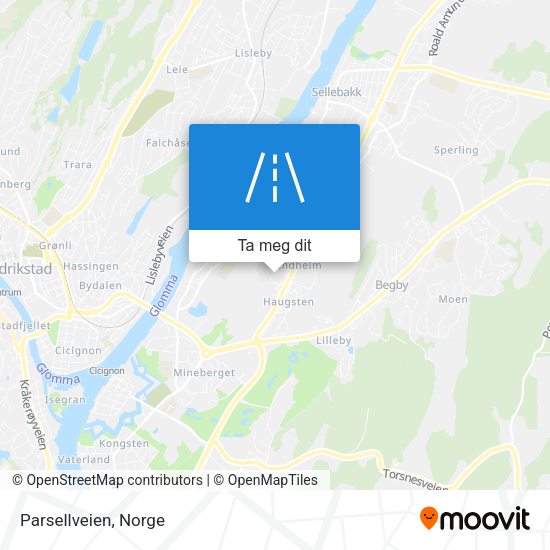 Parsellveien kart