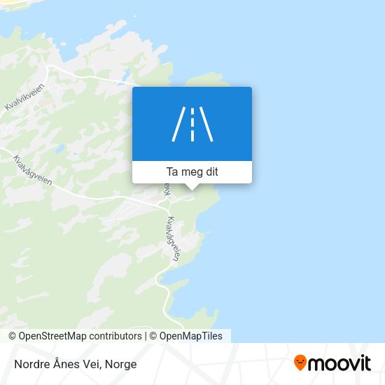 Nordre Ånes Vei kart