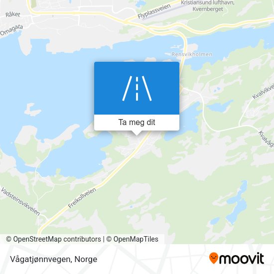 Vågatjønnvegen kart