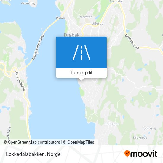 Løkkedalsbakken kart