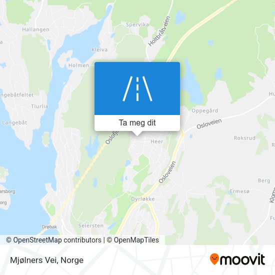 Mjølners Vei kart