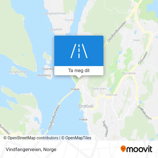 Vindfangerveien kart