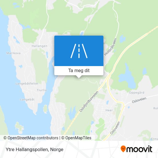 Ytre Hallangspollen kart