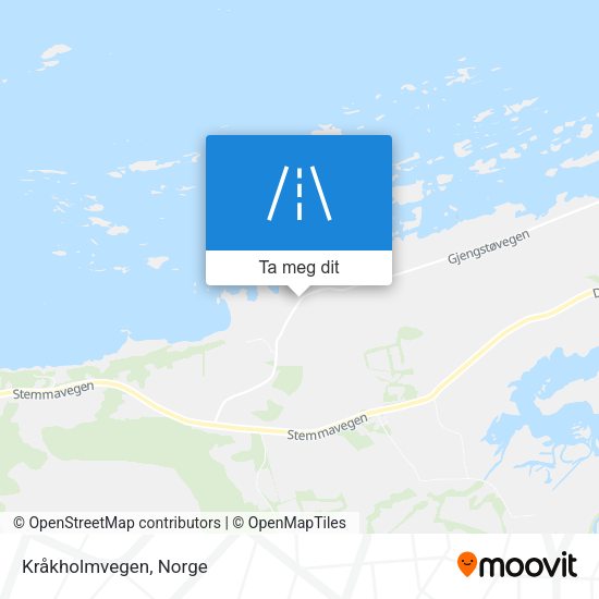 Kråkholmvegen kart