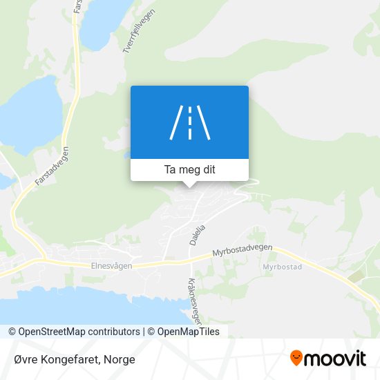 Øvre Kongefaret kart