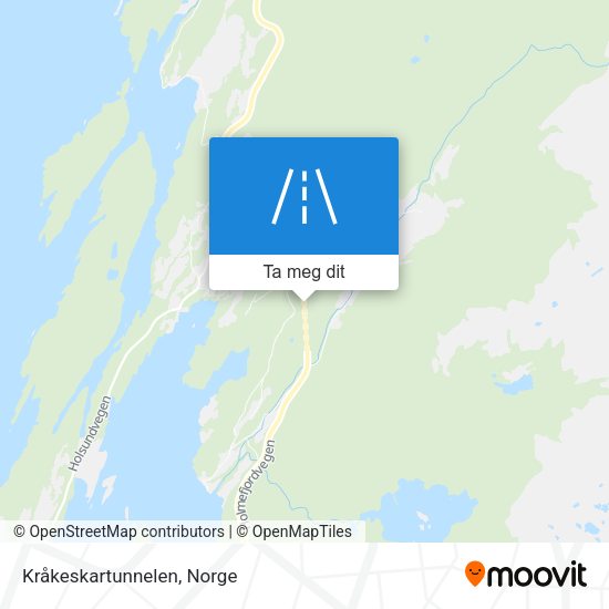 Kråkeskartunnelen kart