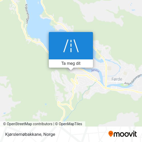 Kjørslemøbakkane kart