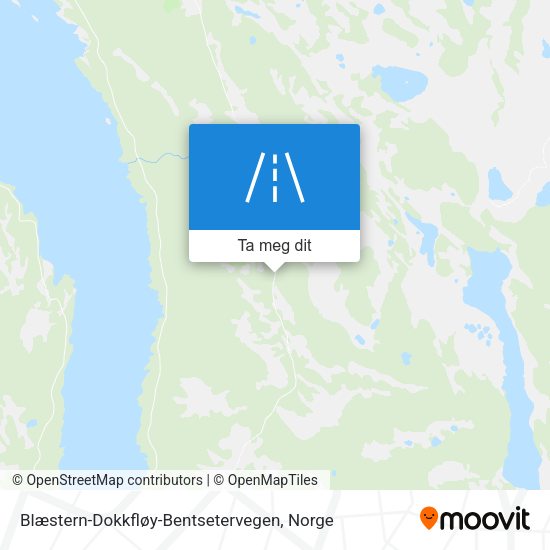 Blæstern-Dokkfløy-Bentsetervegen kart