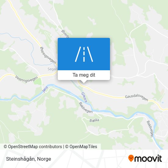Steinshågån kart